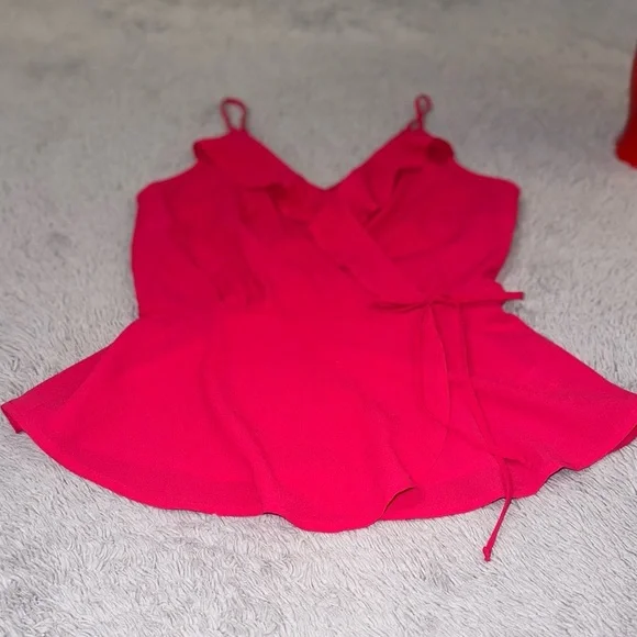 Hot pink babydoll top - Picture 3 of 10